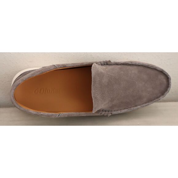 OluKai 10535-1G1G Men's Sz 10 Cooler Gray Ka'a Slip-On Suede Loafers - Picture 7 of 12